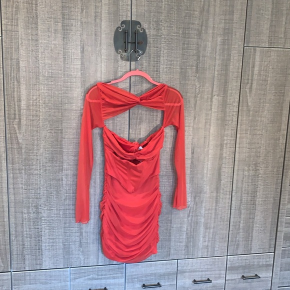 Oh Polly Nirvana Long Sleeved Ruched Mini Dress - Picture 10 of 17